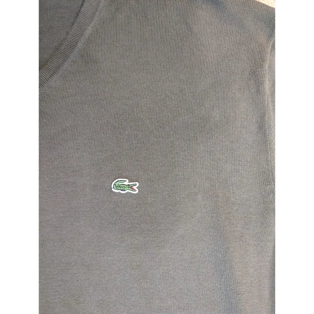 Lacoste Sweater Mens 3X 3XL Dark Green V Neck